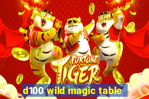 d100 wild magic table