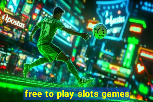 free to play slots games