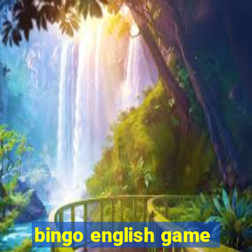 bingo english game