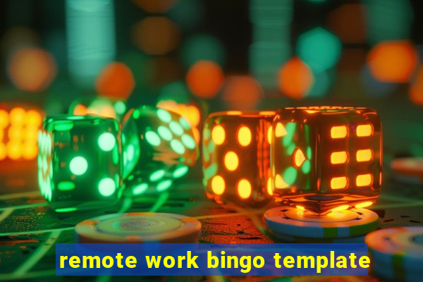 remote work bingo template