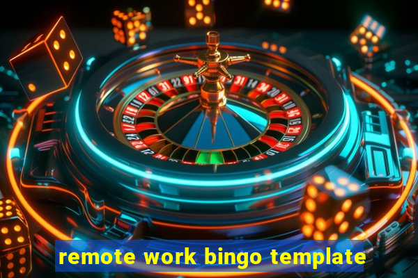 remote work bingo template