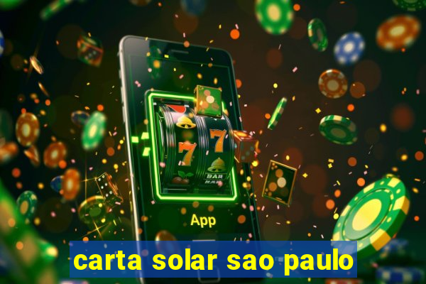 carta solar sao paulo