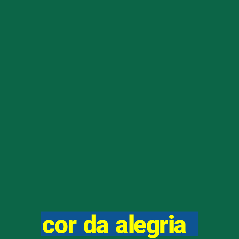 cor da alegria