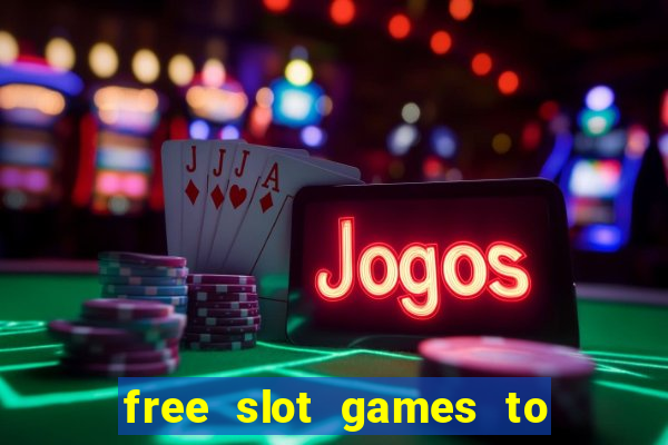 free slot games to win real money