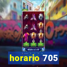 horario 705