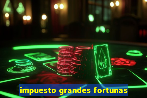 impuesto grandes fortunas