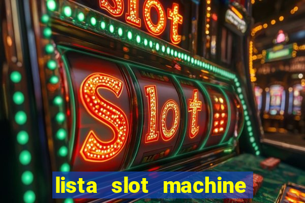 lista slot machine da bar