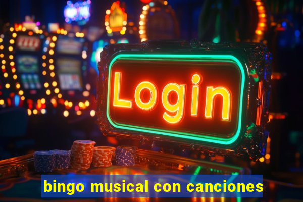 bingo musical con canciones