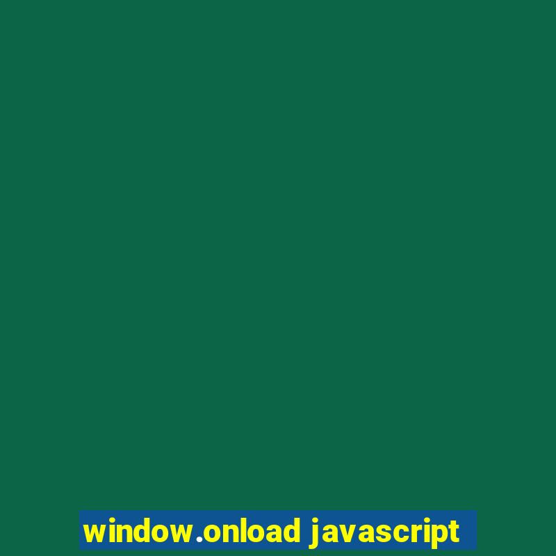 window.onload javascript