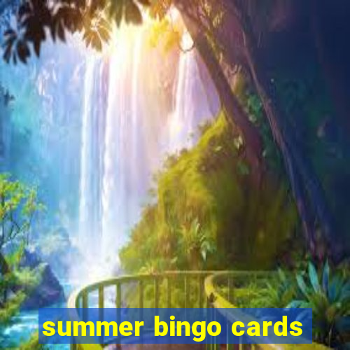 summer bingo cards