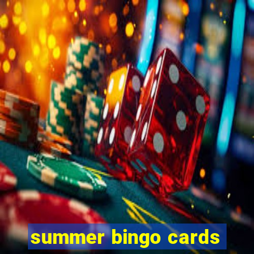 summer bingo cards