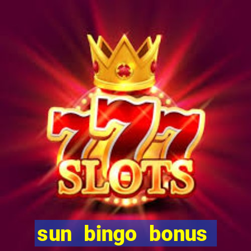 sun bingo bonus terms and conditions