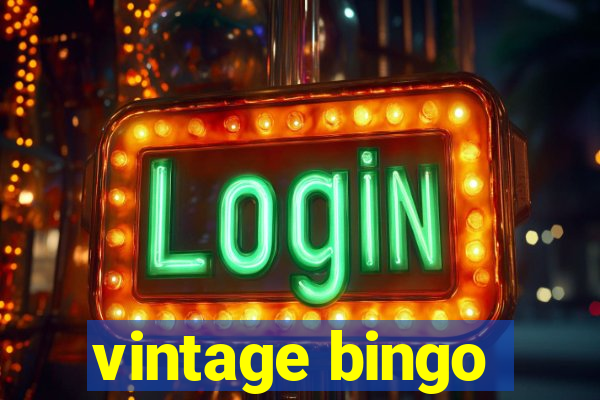 vintage bingo