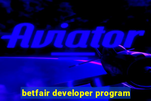 betfair developer program