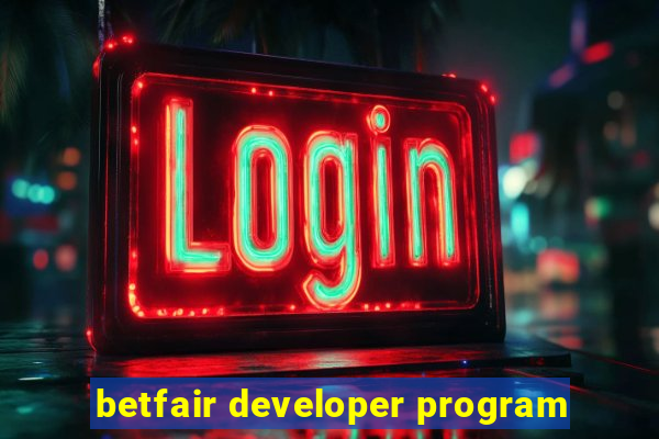 betfair developer program