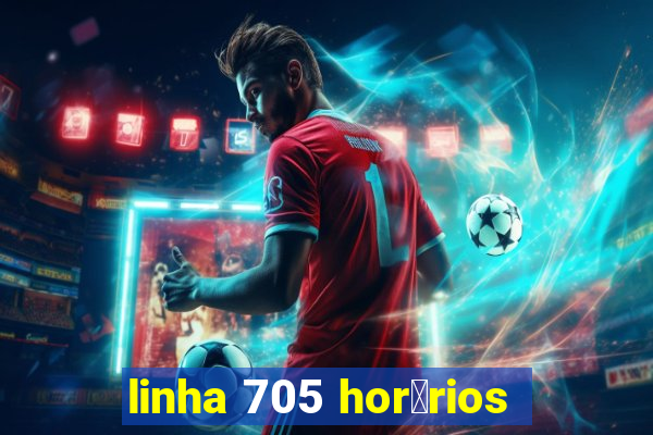 linha 705 hor谩rios