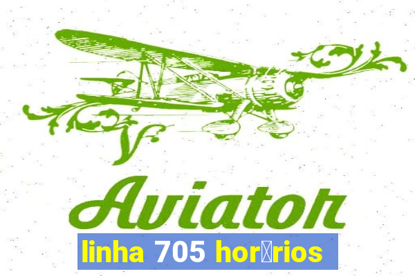 linha 705 hor谩rios