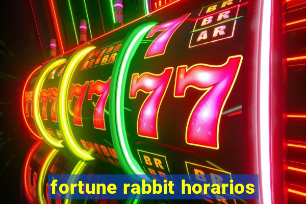 fortune rabbit horarios