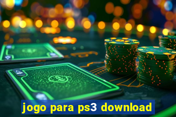 jogo para ps3 download