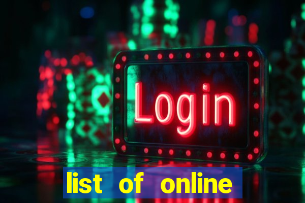 list of online slot sites