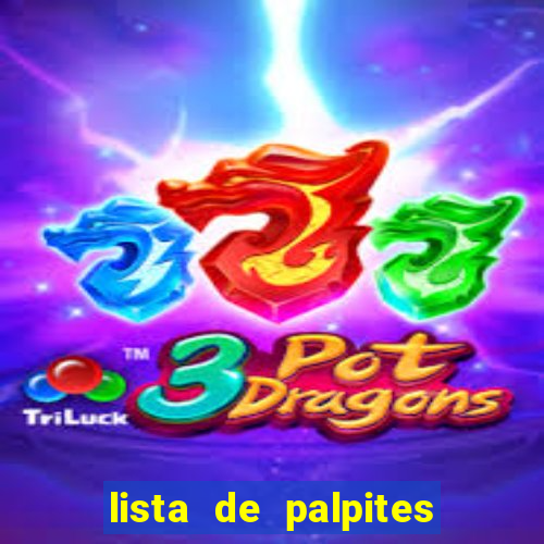 lista de palpites jogos de hoje