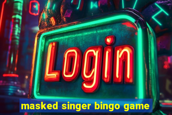 masked singer bingo game