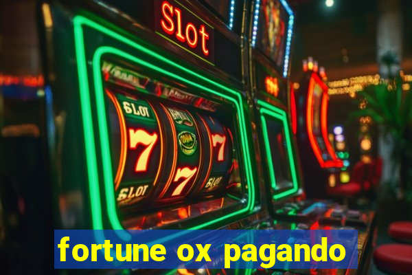 fortune ox pagando