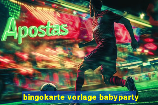 bingokarte vorlage babyparty