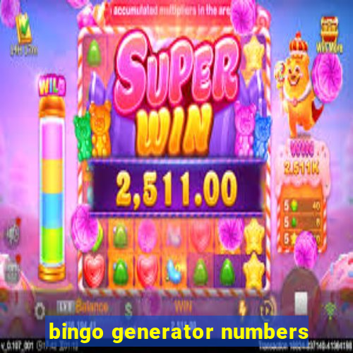 bingo generator numbers