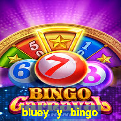 bluey y bingo bailando png