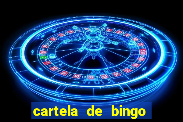 cartela de bingo para chá de bebê