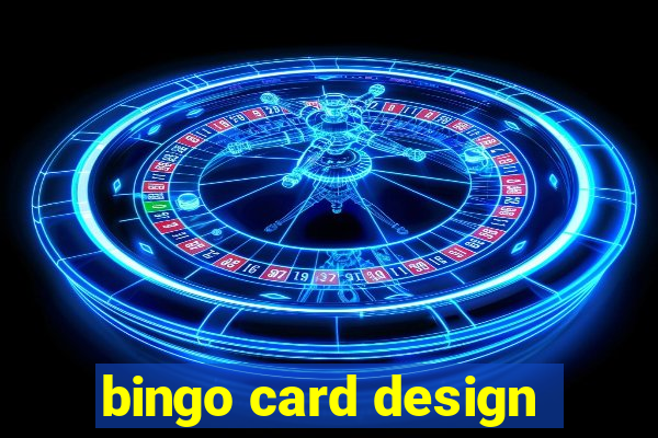 bingo card design