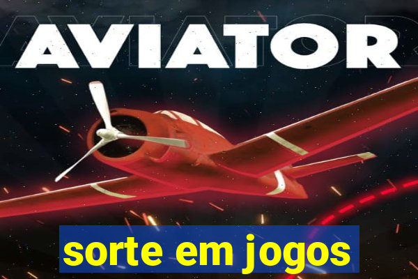 sorte em jogos