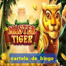 cartela de bingo pra imprimir