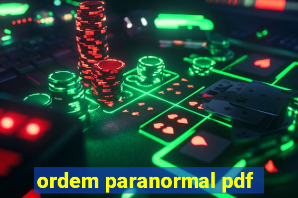 ordem paranormal pdf