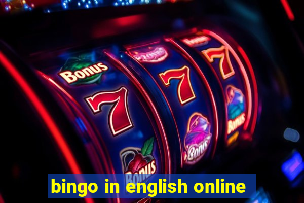 bingo in english online