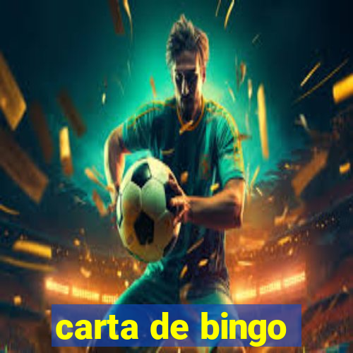 carta de bingo