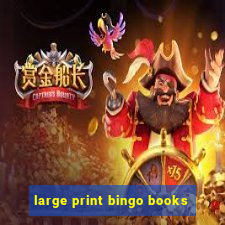 large print bingo books