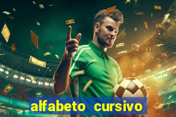 alfabeto cursivo para treinar caligrafia