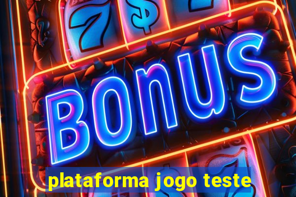 plataforma jogo teste