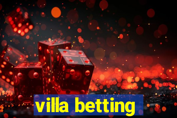 villa betting