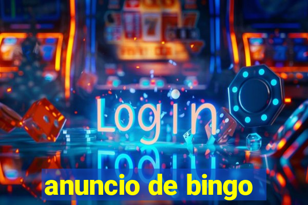 anuncio de bingo