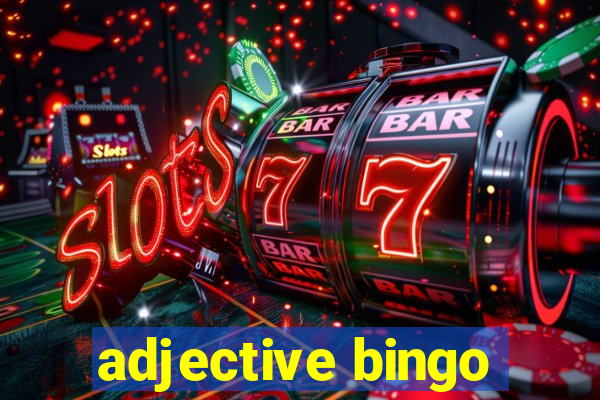 adjective bingo