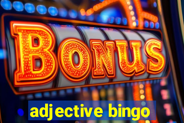 adjective bingo