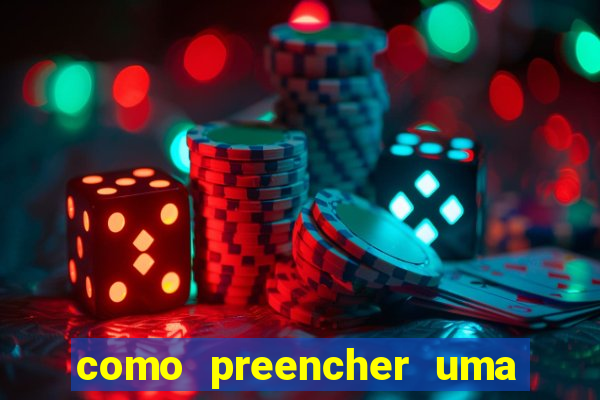 como preencher uma cartela de bingo