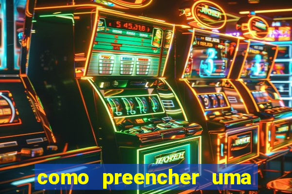 como preencher uma cartela de bingo