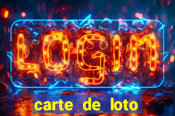 carte de loto bingo a imprimer gratuit