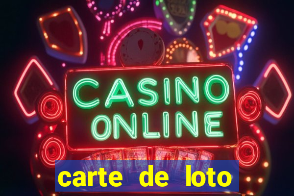 carte de loto bingo a imprimer gratuit