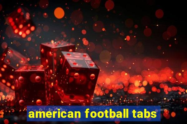 american football tabs