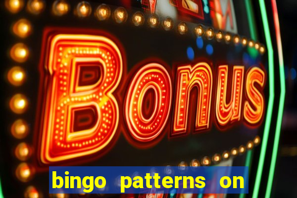 bingo patterns on slot machines